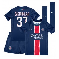 Paris Saint-Germain Milan Skriniar #37 Replica Home Minikit 2024-25 Short Sleeve (+ pants)